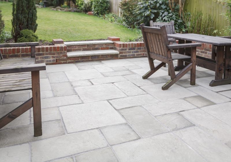 Paver Surface with Landscape Edges